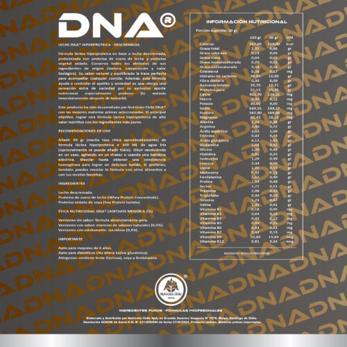 Leche Protein Americana DNA® - Pura y Sabores - Recarga DoyPack - 1 Kilo - Imagen 2