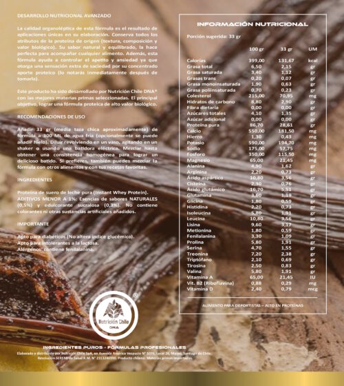 Proteína Dairy Whey DNA® - Esencias Naturales - Pote - 1 Kilo - Imagen 6