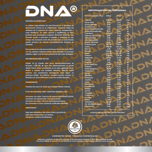 Proteína Dairy Whey DNA® - Pura y Sabores - Recarga DoyPack - 1 Kilo - Imagen 2