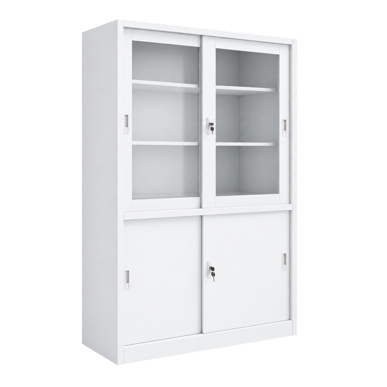 Vitrina Clínica Vidriada con Puertas Correderas