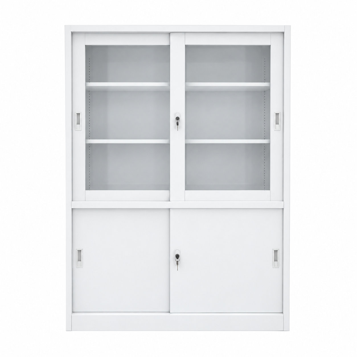 Vitrina Clínica Vidriada con Puertas Correderas - Imagen 2